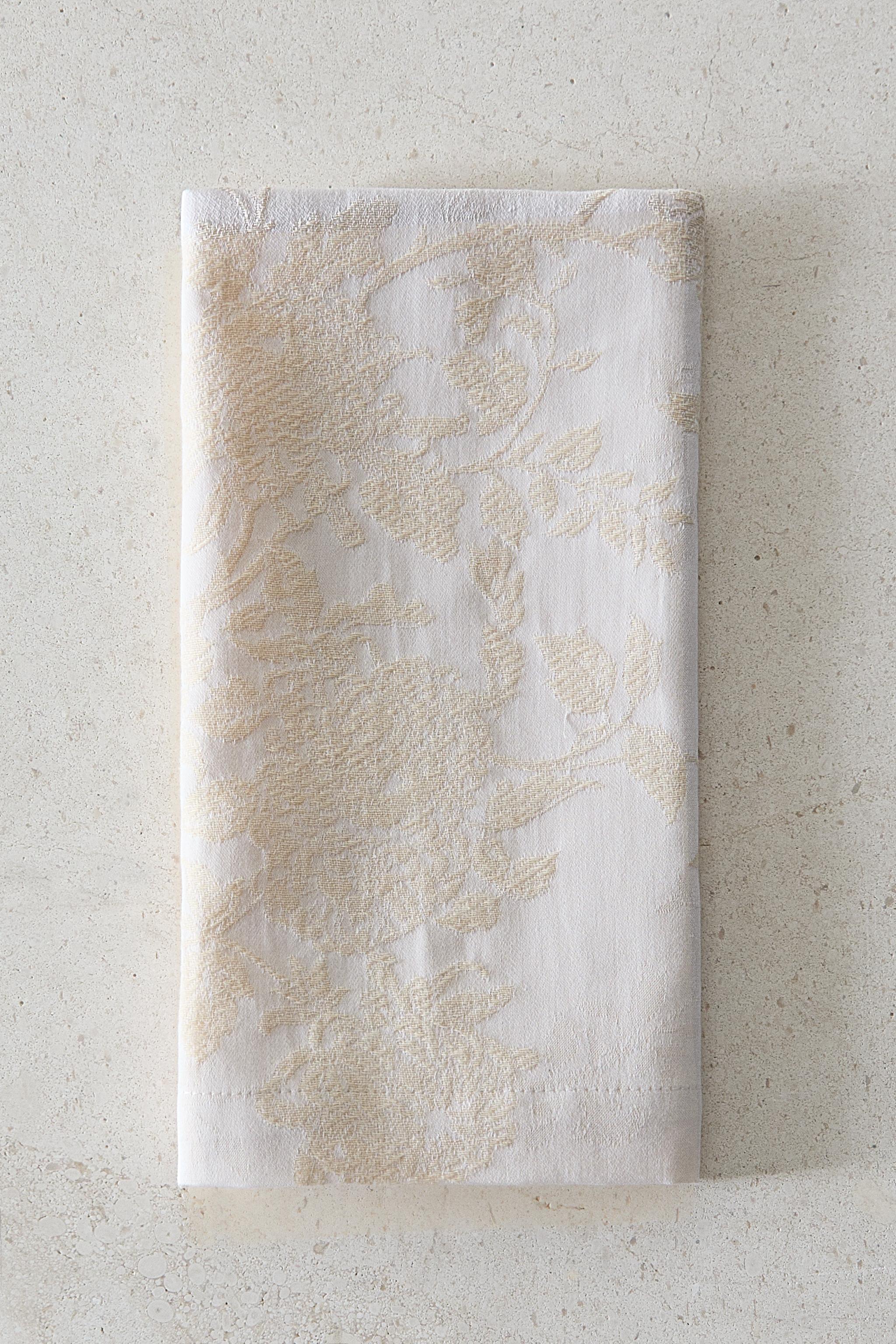 SET OF JACQUARD COTTON NAPKINS (SET 2)